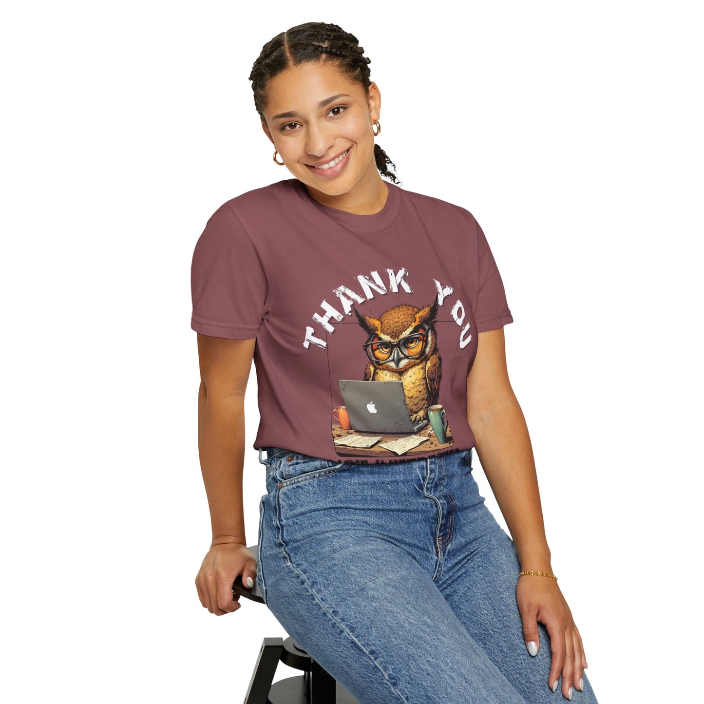 Owl 'Thank You, Not Interested' Graphic T-Shirt