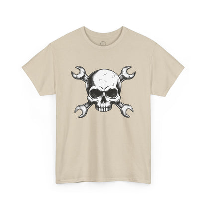 Mechanic Skull Tee — Wrench Crossbones Graphic T-Shirt