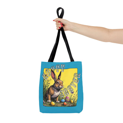 Happy Easter Tote Bag - Vibrant Bunny Design for Spring Celebrations, Easter bunny