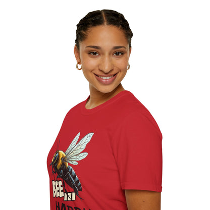 Bee Happy T‑Shirt — Cute Bumblebee Graphic Tee