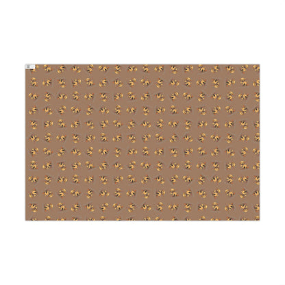 Gift Wrap Paper - Cute Puppy Pattern Brown Wrapping Paper for Pet Lovers, Holiday & Birthday Gift Wrap