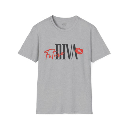Future Diva Unisex Softstyle T-Shirt | Stylish Casual Tee for Empowered Women | Perfect for Gifts and Celebrations.twisted