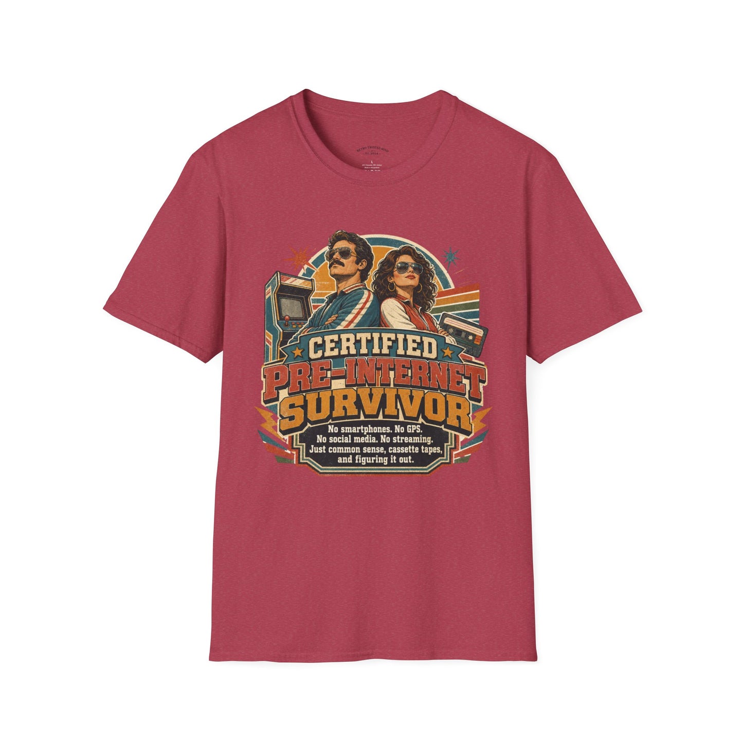 Certified Pre-Pandemic Survivor T-Shirt — Retro 70s Vintage Graphic