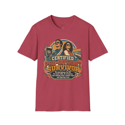 Certified Pre-Pandemic Survivor T-Shirt — Retro 70s Vintage Graphic