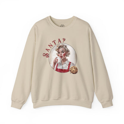Funny Cookie Lover Sweatshirt - Retro Design - Santa? Christmas