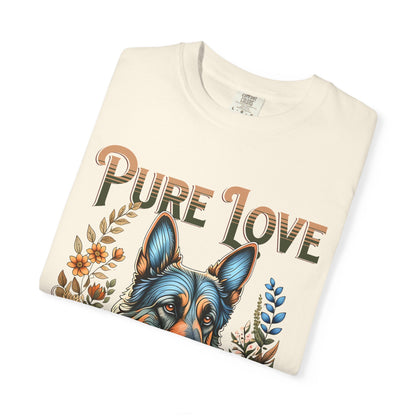 Pure Love Dog Art Unisex Garment-Dyed T-Shirt