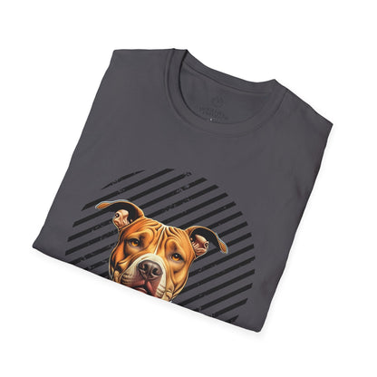 Pure Love Unisex Softstyle T-Shirt - Pitbull Design
