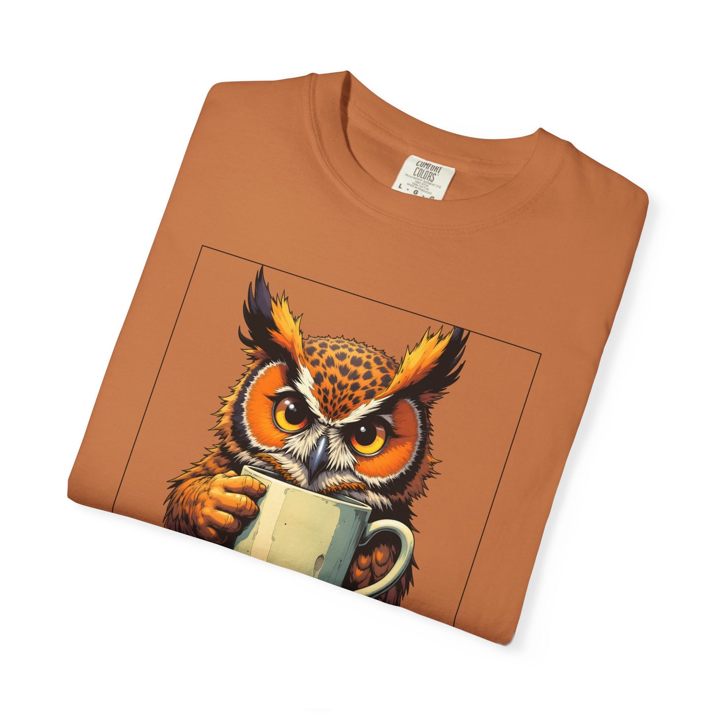 Coffee Owl T‑Shirt - "Touch My Coffee and You'll Need a New Hand" Graphic Tee