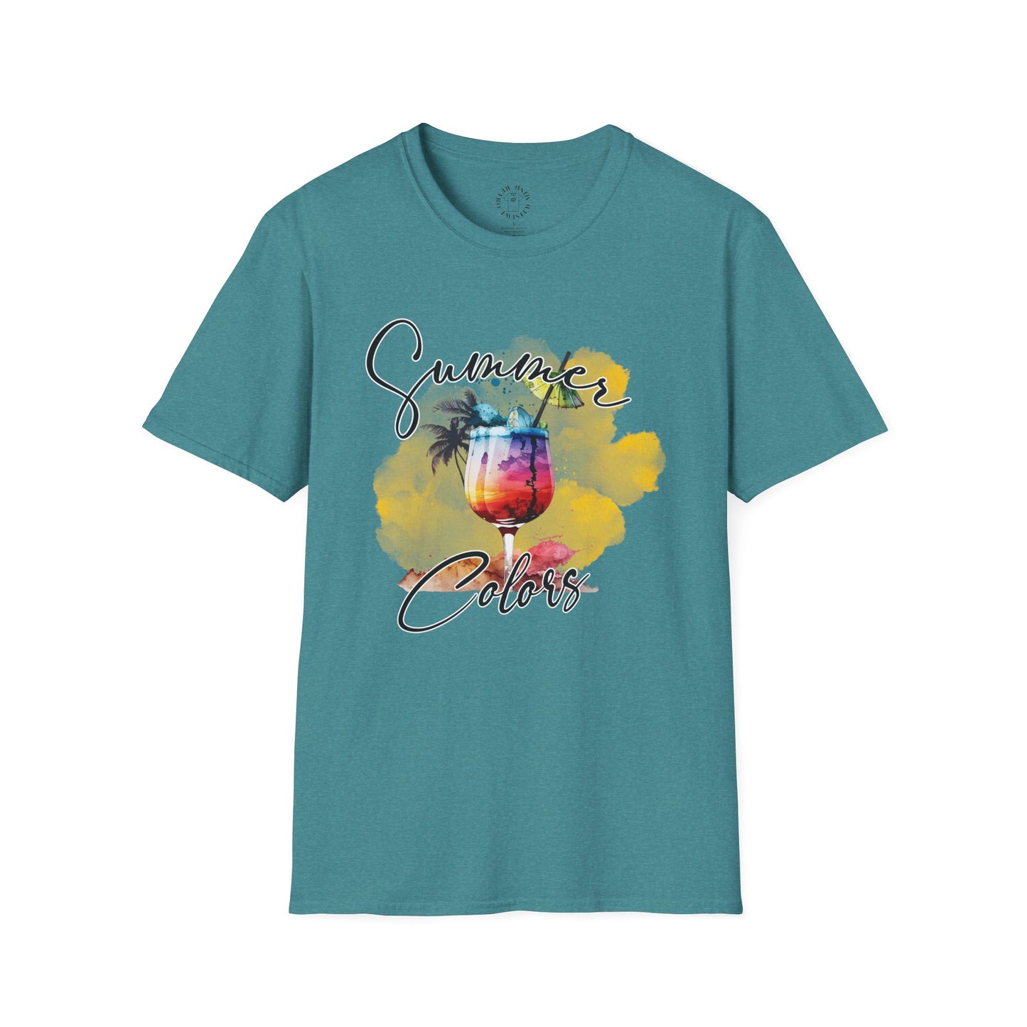 Summer Colors T-Shirt, Unisex Tee for Beach Days, Vacation Style, Summer Outing, Travel Shirt, Gift for Him/Her