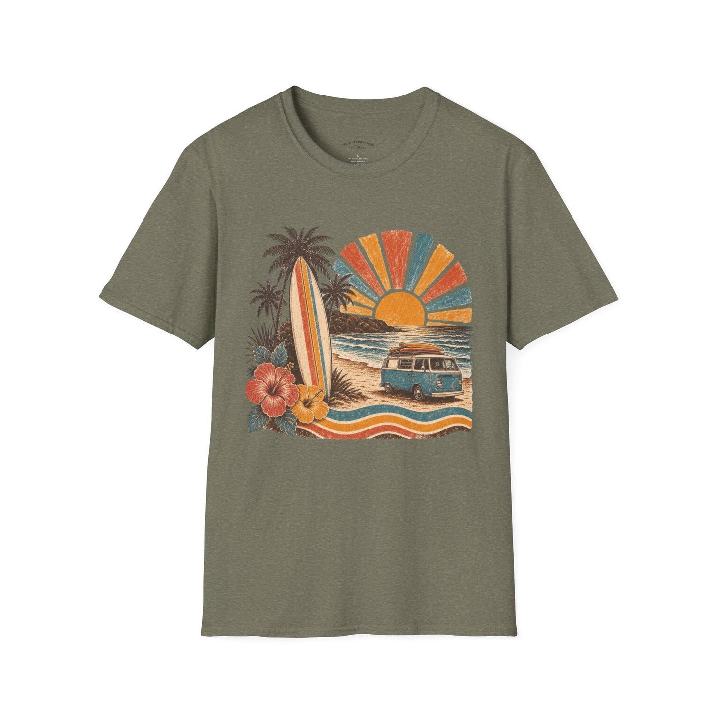 Retro Surf Sunset T-Shirt