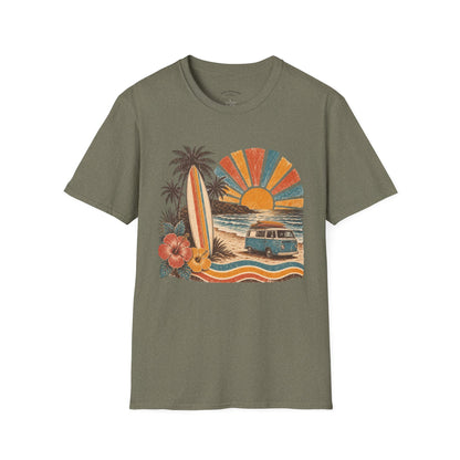 Retro Surf Sunset T-Shirt