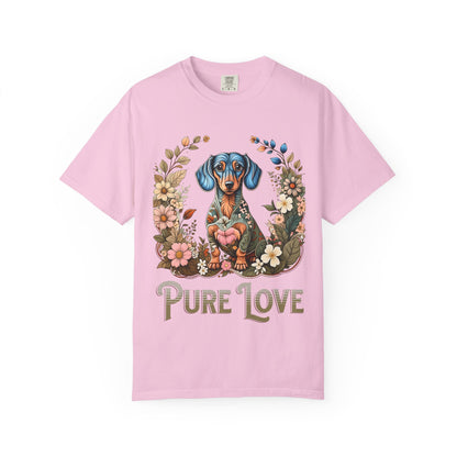 Pure Love Dog T-Shirt | Unisex Garment-Dyed Tee for Pet Lovers