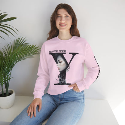 Letter Y, Stylish Artistic Sweatshirt, Trendy Crewneck, Graphic Sweater, Cozy Unisex Top, Unique Gift for Art Lovers, Everyday Comfort
