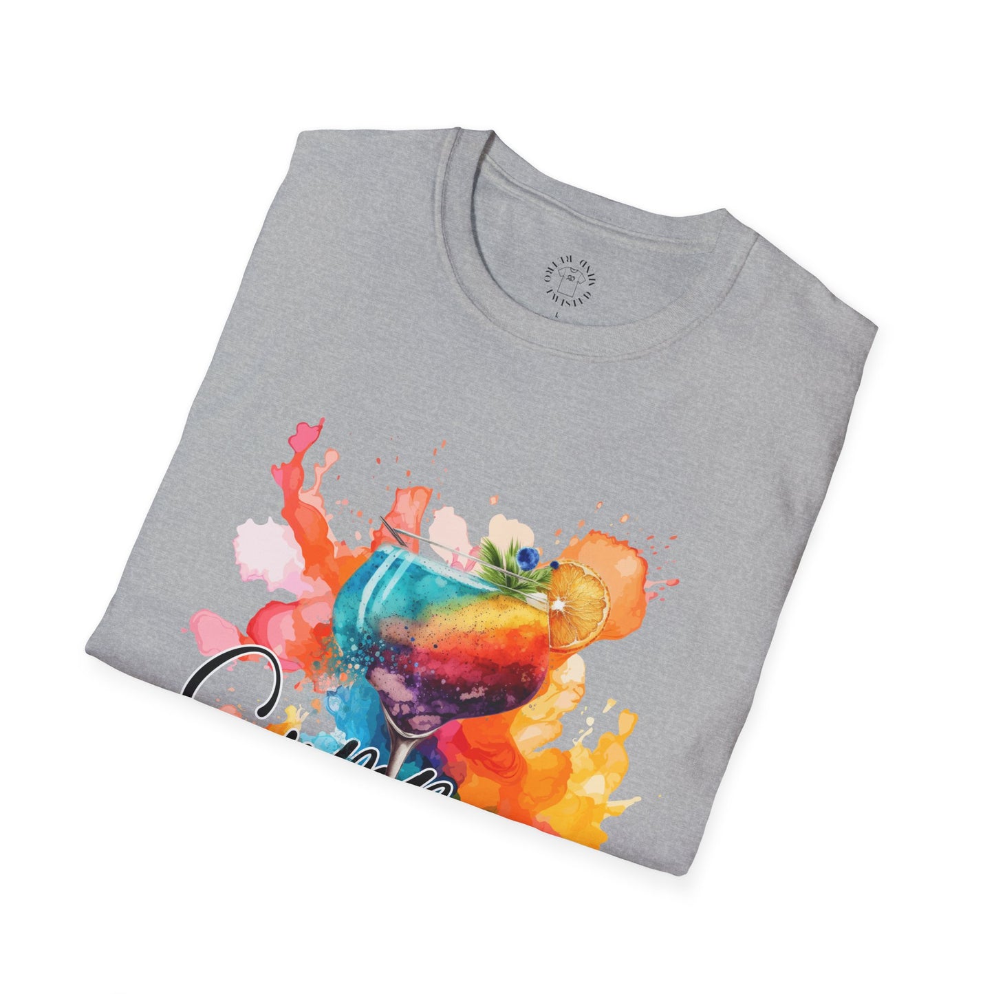 Colorful Artistic T-Shirt with Inspirational Design, Unisex Softstyle Tee, Gift for Art Lovers, Casual Wear, Birthday Gift Idea