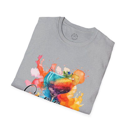 Colorful Artistic T-Shirt with Inspirational Design, Unisex Softstyle Tee, Gift for Art Lovers, Casual Wear, Birthday Gift Idea