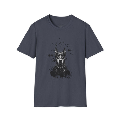 Doberman Ink Splatter T-Shirt