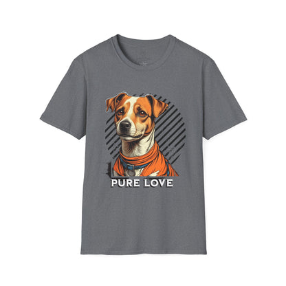 Pure Love Dog Graphic T-Shirt, Unisex Tee for Pet Lovers, Cute Canine Shirt, Gift for Dog Owners, Animal Rescue Apparel