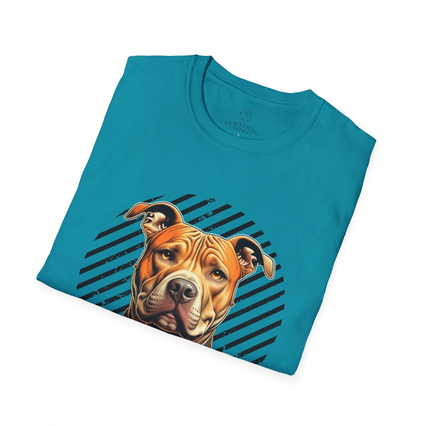 Unisex Softstyle T-Shirt - Pure Love Pitbull Graphic Tee