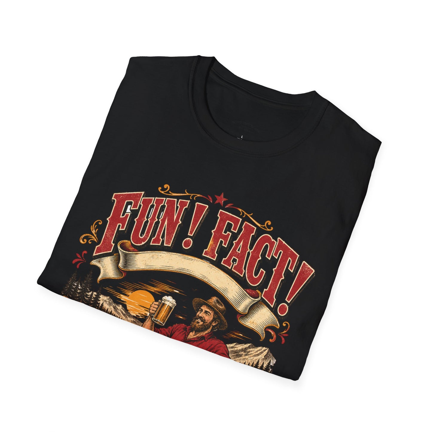 Fun! Fact! T-Shirt — Vintage Beer Drinker Graphic Tee