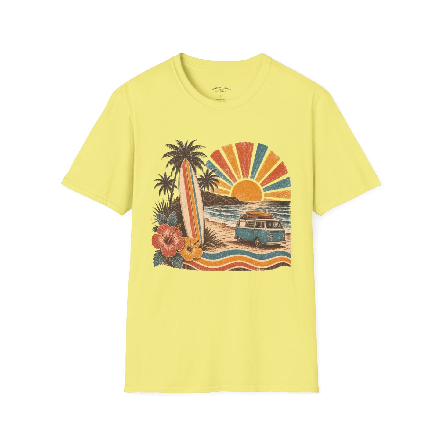 Retro Surf Sunset T-Shirt