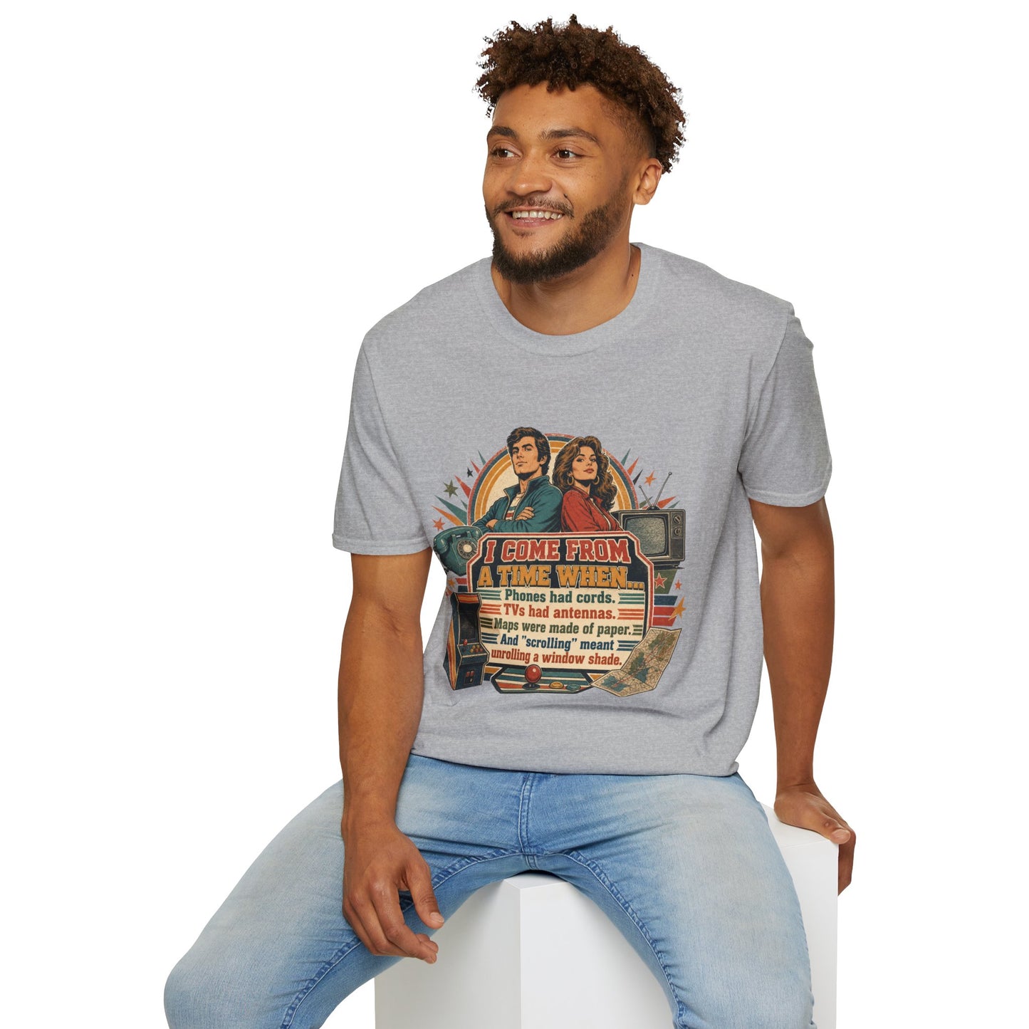 Vintage Road Trip T-Shirt — "I Come From A Time When" Retro Couple Graphic