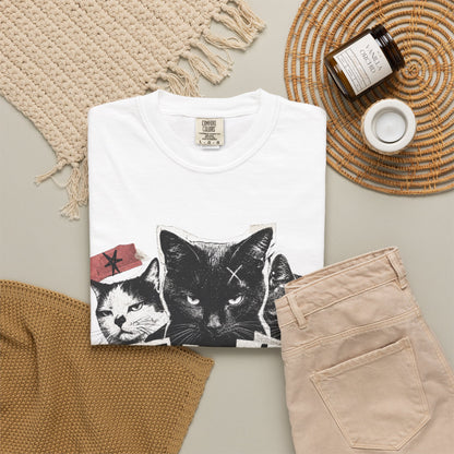 I Don’t Trust People Cat T-Shirt — Grunge Graphic Tee for Cat Lovers