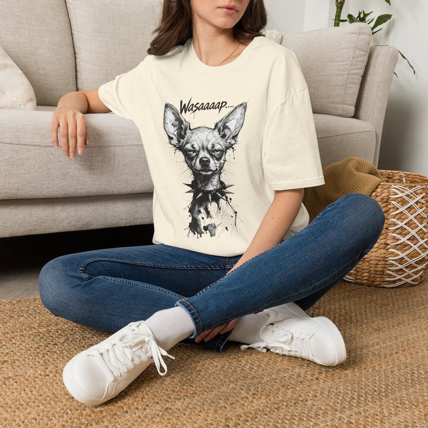 Chihuahua 'Wasaaaap' Graphic T-Shirt — Funny Dog Tee for Pet Lovers