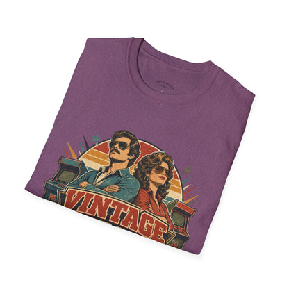 Vintage Human T-Shirt — Retro 70s Duo Graphic Tee