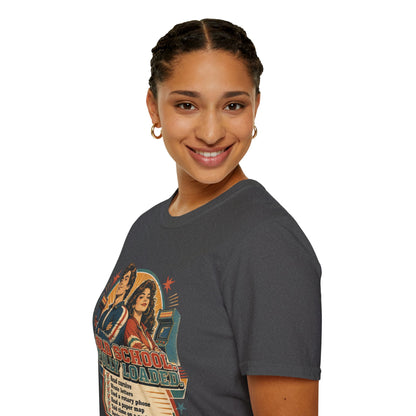T-Shirt — Retro 'Old School' Arcade Couple Vintage Gamer Tee