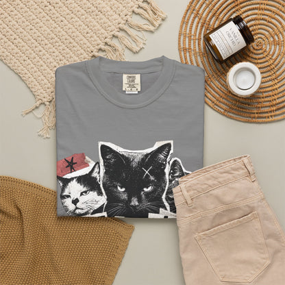 I Don’t Trust People Cat T-Shirt — Grunge Graphic Tee for Cat Lovers