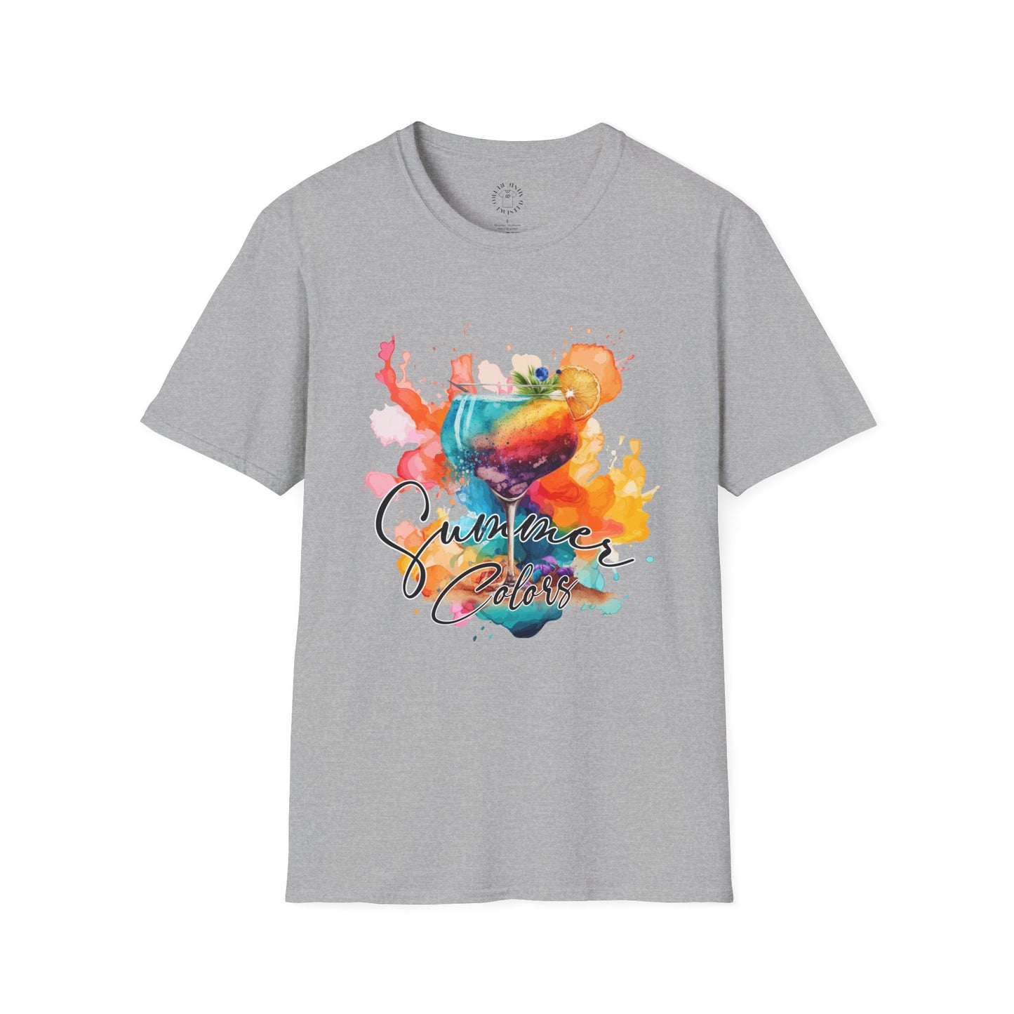 Colorful Artistic T-Shirt with Inspirational Design, Unisex Softstyle Tee, Gift for Art Lovers, Casual Wear, Birthday Gift Idea