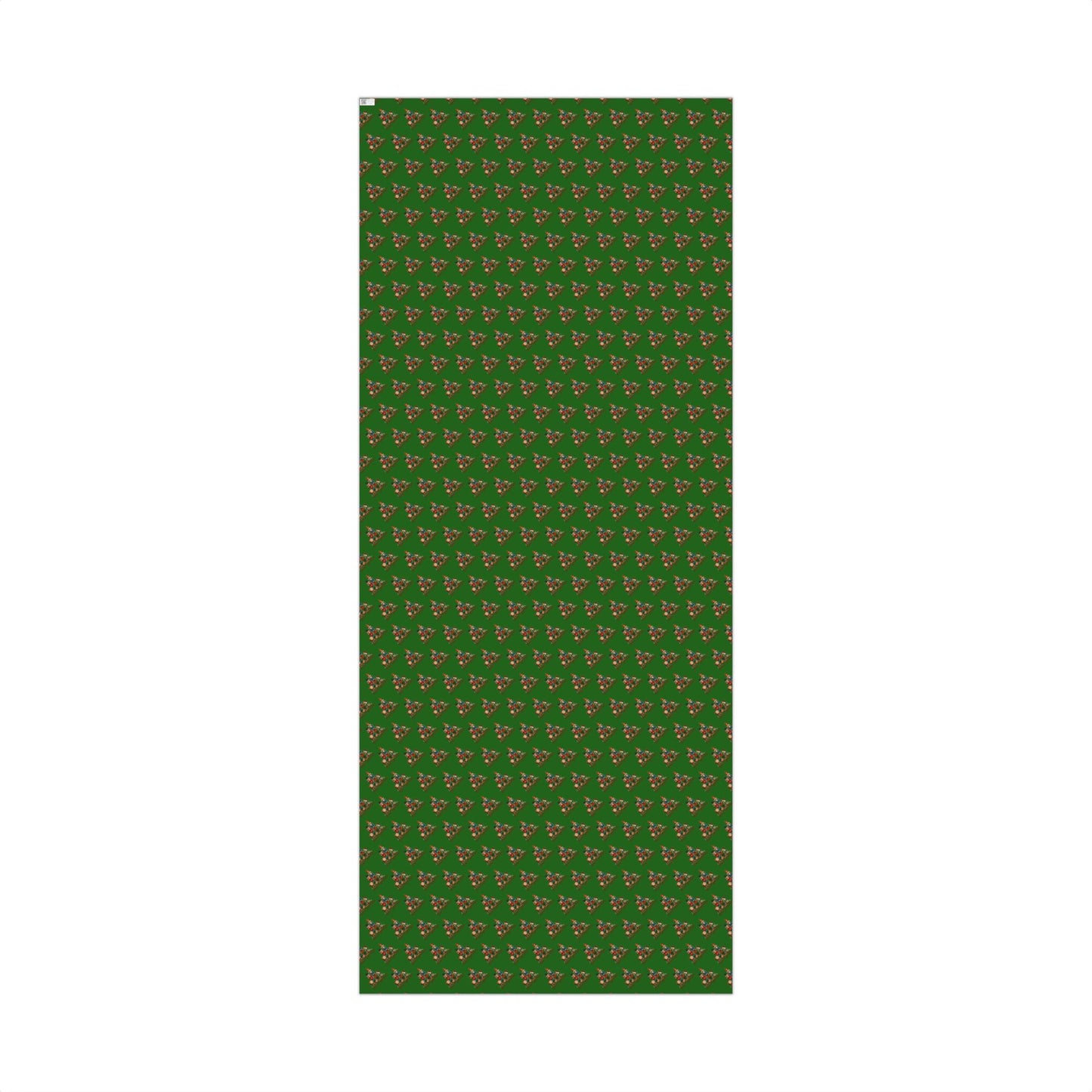 Christmas Tree Pattern Gift Wrap Paper – Festive Green Holiday Wrapping Sheets