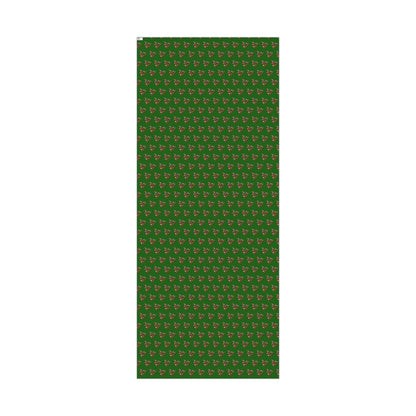 Christmas Tree Pattern Gift Wrap Paper – Festive Green Holiday Wrapping Sheets
