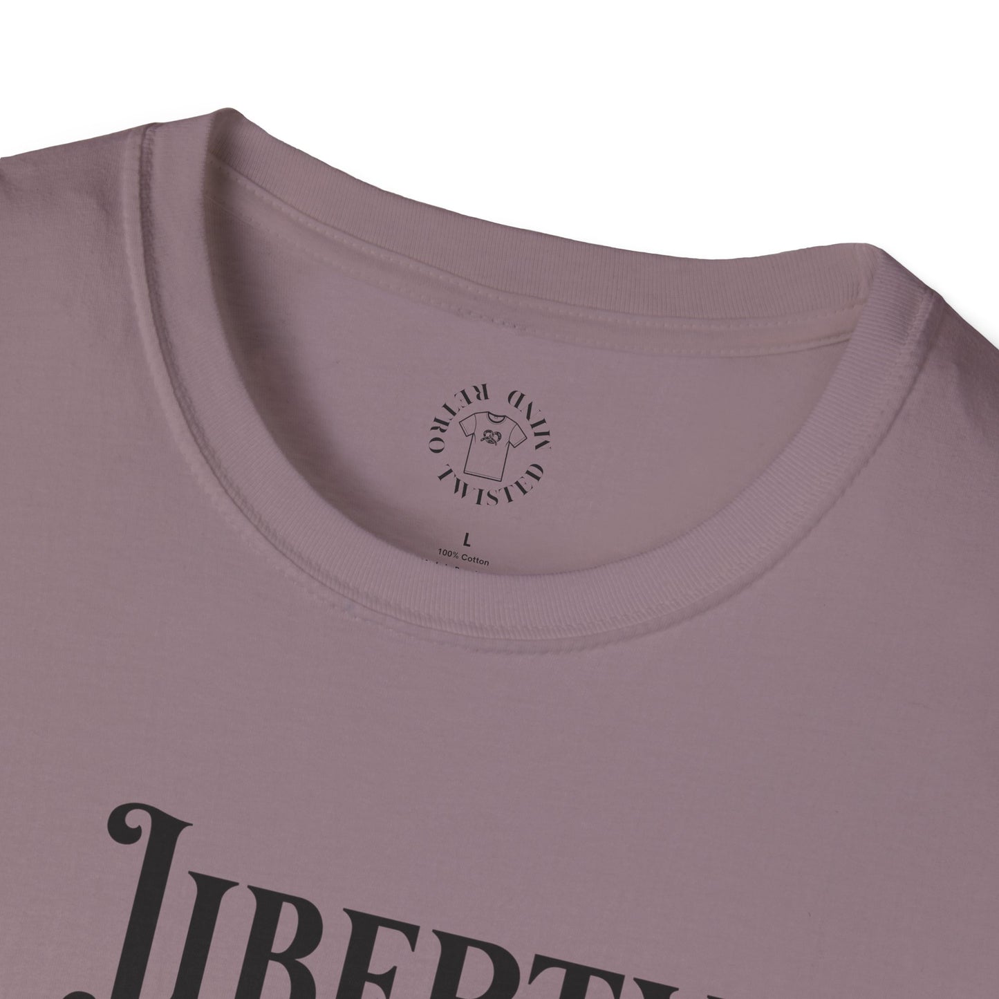 Liberty or Nothing Skull T-Shirt | Unisex Softstyle Tee for Independence Day & Patriotic Celebrations