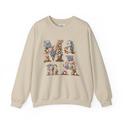 Unisex Heavy Blend™ Crewneck Sweatshirt,mother day gift, mama ,flower