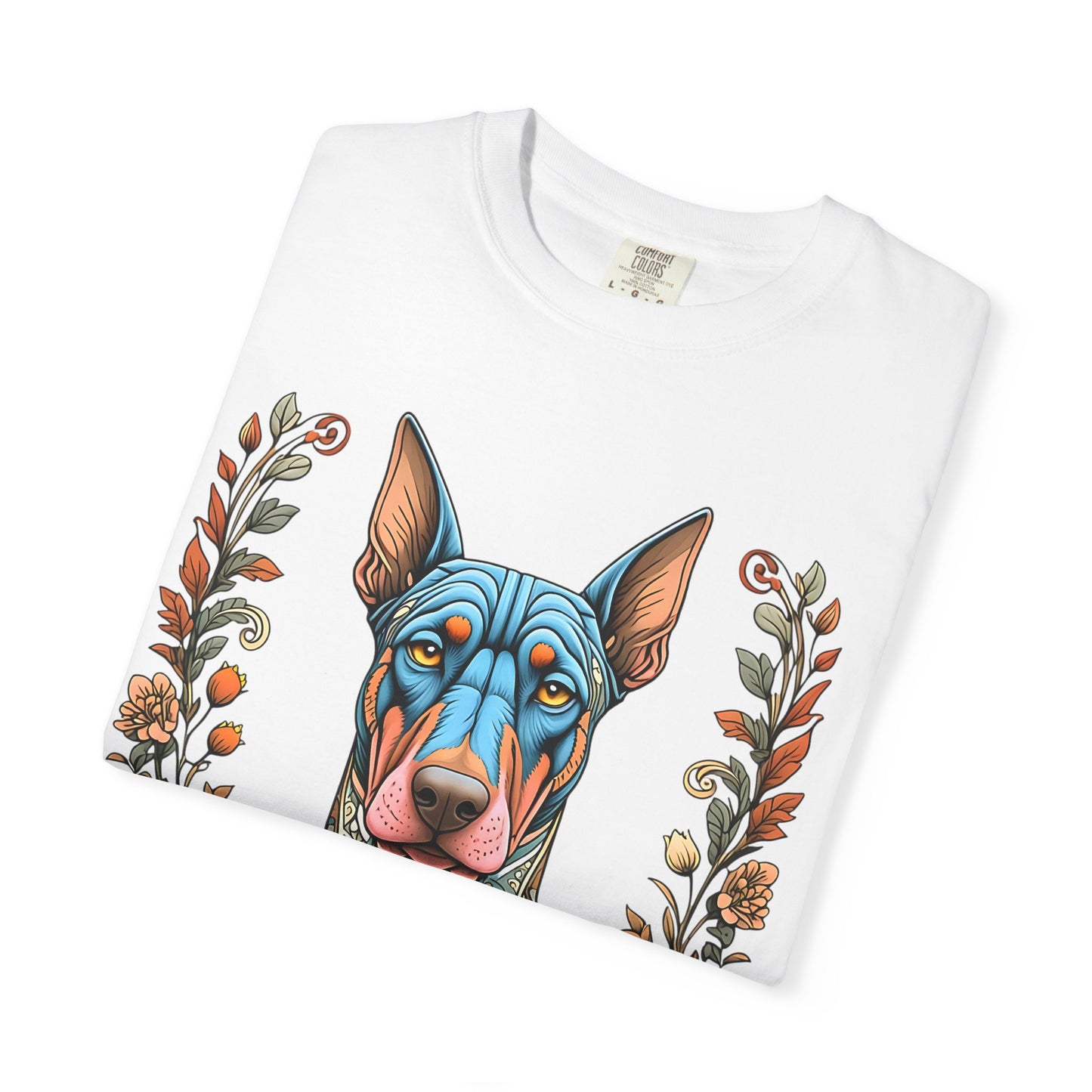 Unisex Pure Love Dog T-shirt - Vibrant Floral Design for Dog Lovers