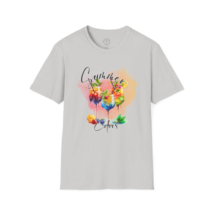 Colorful Floral Summer Unisex T-Shirt, Boho Shirt, Gift for Her, Vacation Tee, Festival Apparel, Summer Outfit