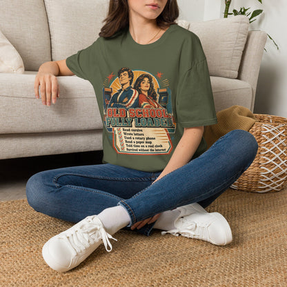 T-Shirt — Retro 'Old School' Arcade Couple Vintage Gamer Tee