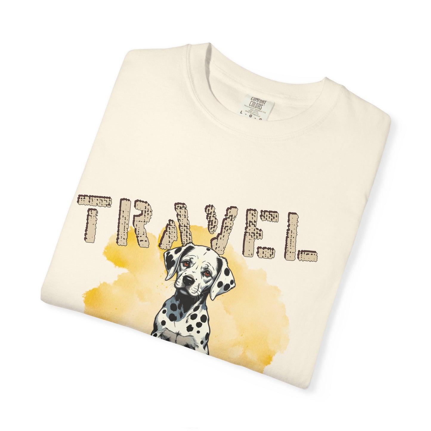 Travel Time Dog T-Shirt, Unisex Graphic Tee, Pet Lover's Gift, Vacation Shirt, Travel Enthusiast Apparel