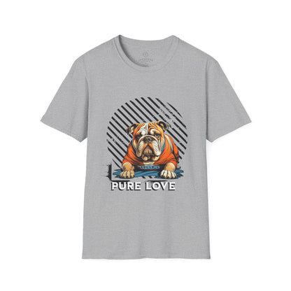 Pure Love Bulldog Unisex Softstyle T-Shirt