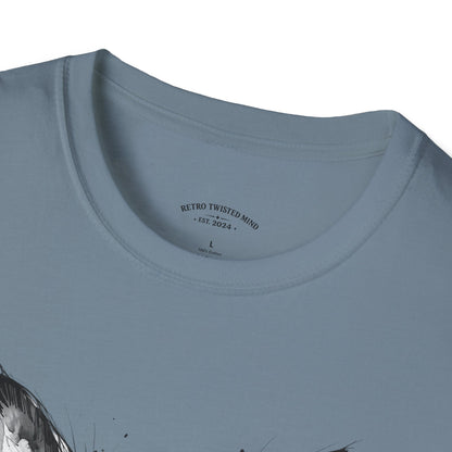 Chihuahua Portrait T‑Shirt — Expressive Black & White Dog Art Tee