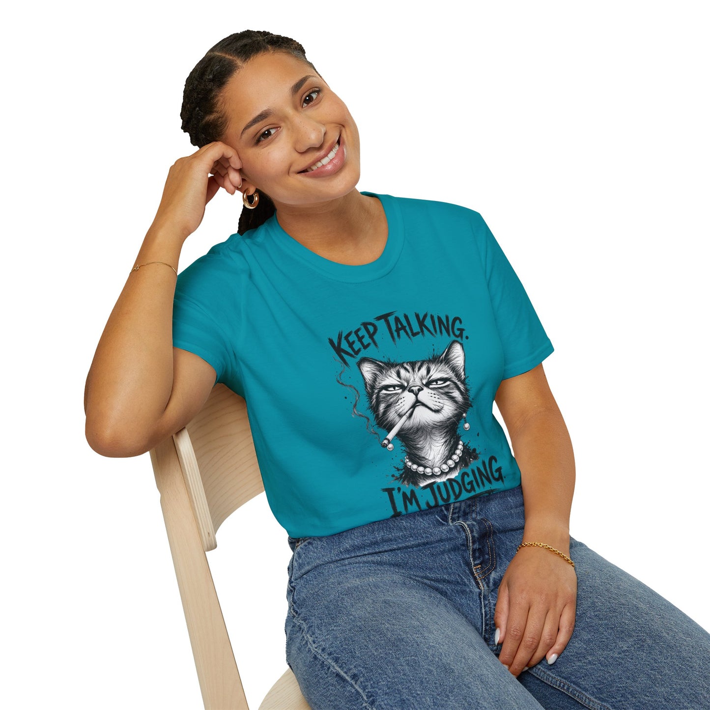 Keep Talking, I'm Judging Cat T-Shirt