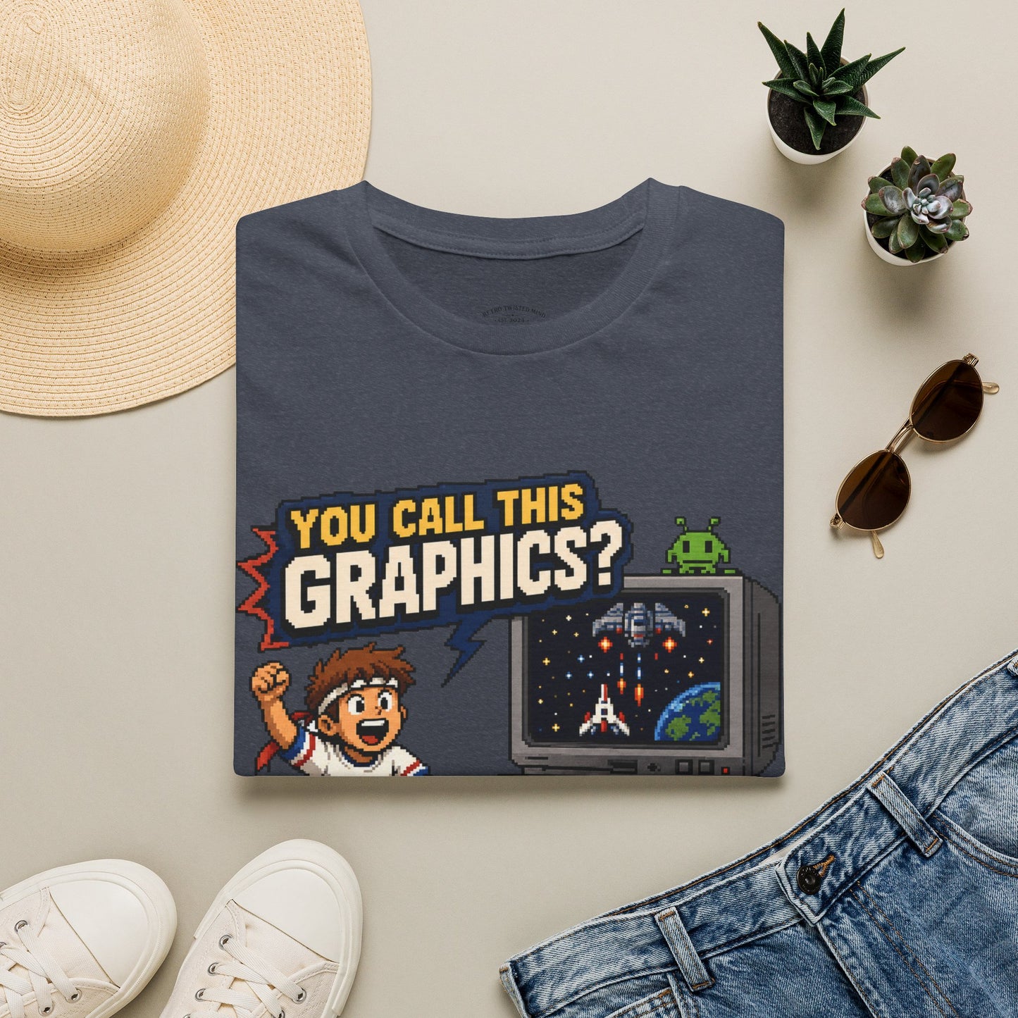 T-Shirt — "You Call This Graphics?" Retro Gamer Vintage Video Game Tee