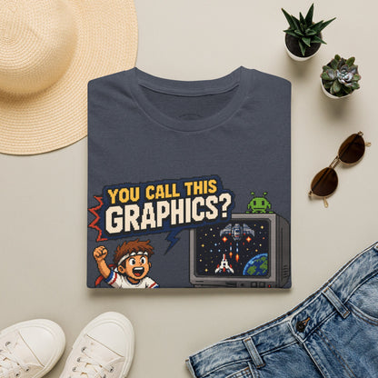 T-Shirt — "You Call This Graphics?" Retro Gamer Vintage Video Game Tee