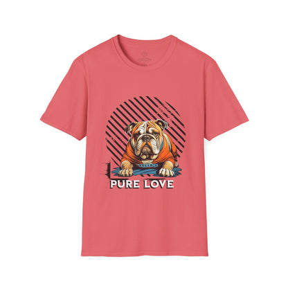 Pure Love Bulldog Unisex Softstyle T-Shirt