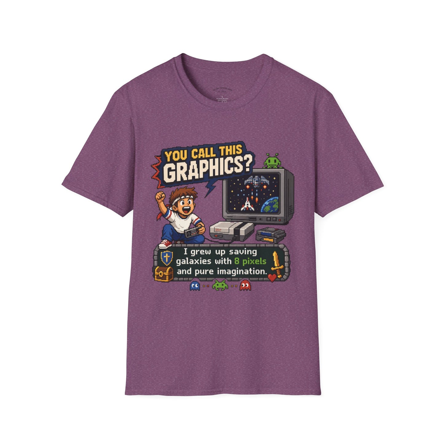T-Shirt — "You Call This Graphics?" Retro Gamer Vintage Video Game Tee