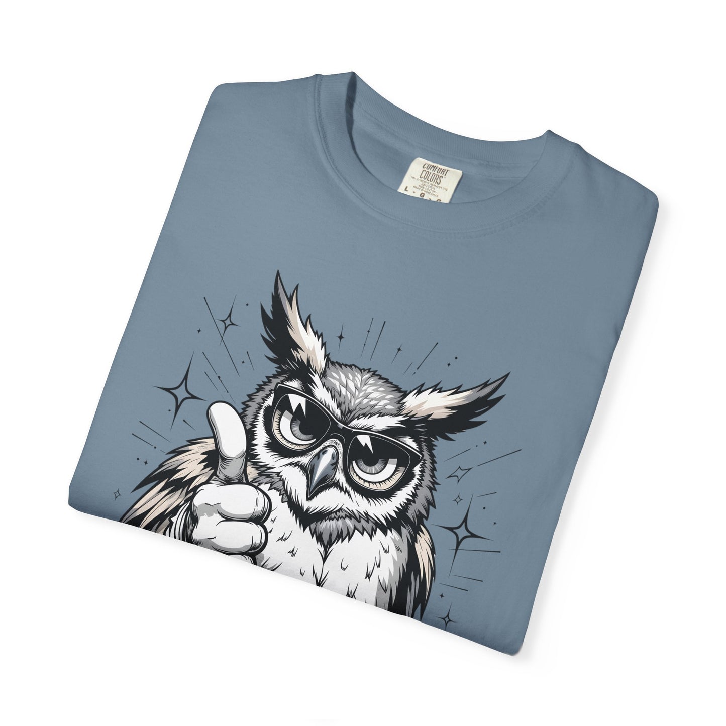 Good Job Owl T-Shirt — Thumbs-Up Retro Owl Graphic Tee