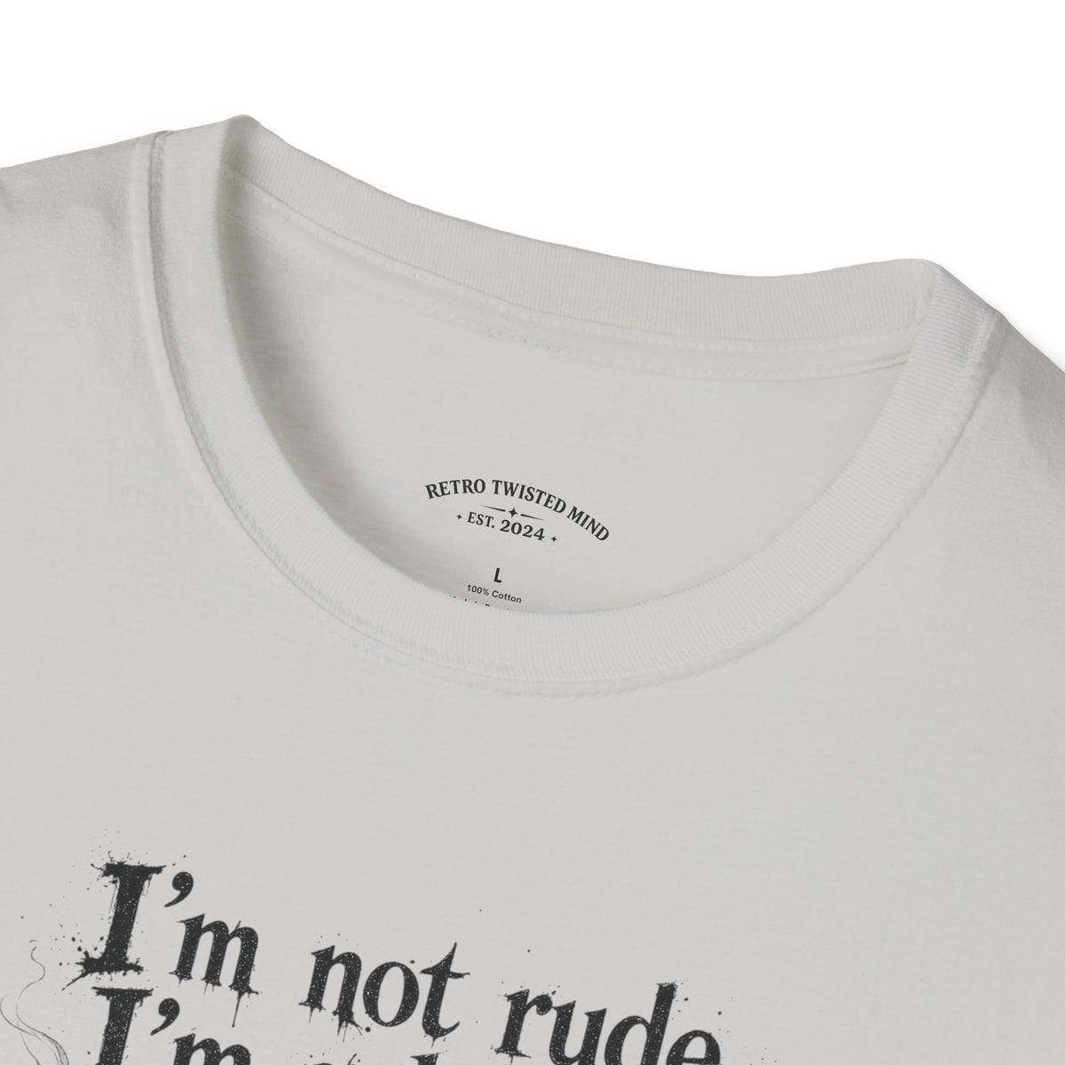 Cat Graphic T‑Shirt — "I'm Not Rude, I'm Selective" Funny Cat Tee