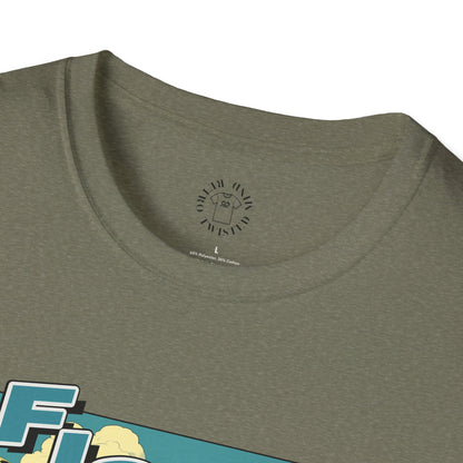 Fishing Like a Pro Unisex Softstyle T-Shirt - Perfect for Anglers & Outdoor Enthusiasts,gator