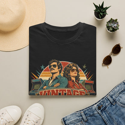 Vintage Human T-Shirt — Retro 70s Duo Graphic Tee